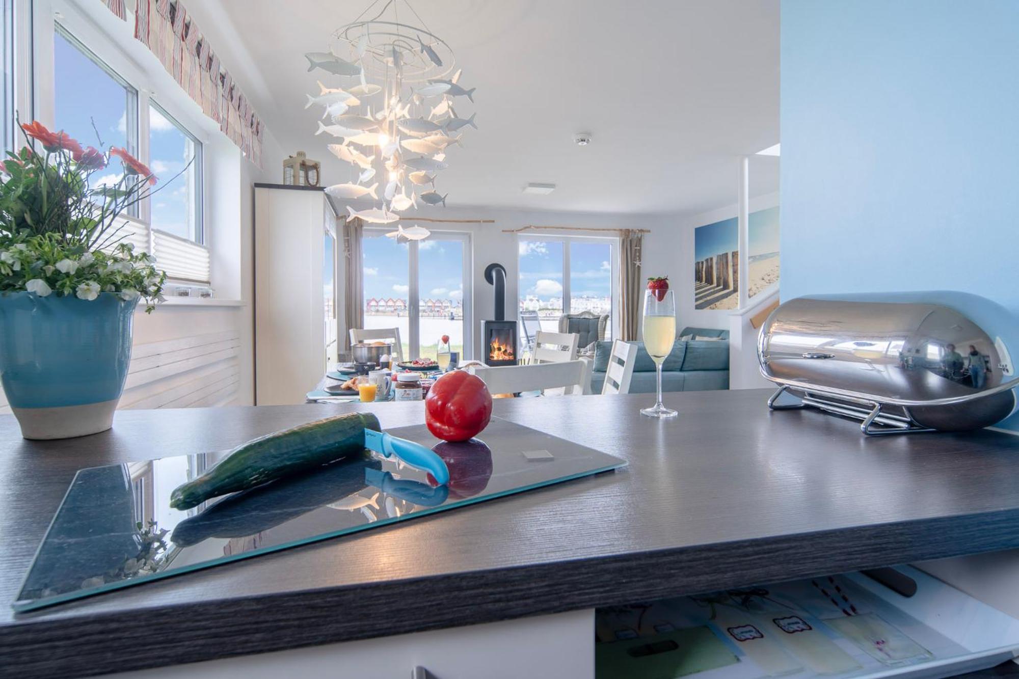 Ferienhaus Lieblingsplatz By Seeblick Ferien Oro, Direkte Wasserlage,Sauna,Kamin Olpenitz Eksteriør bilde