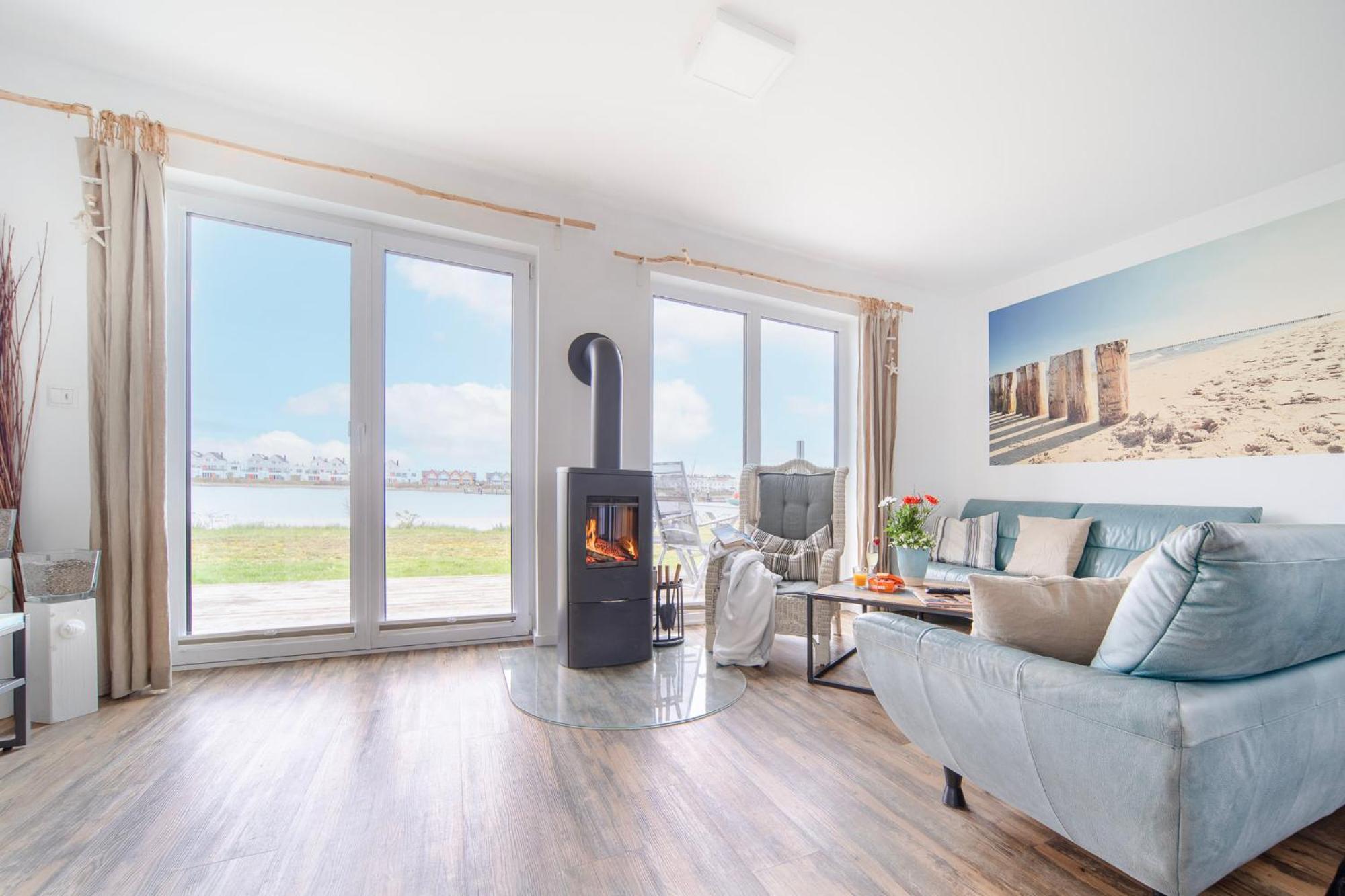 Ferienhaus Lieblingsplatz By Seeblick Ferien Oro, Direkte Wasserlage,Sauna,Kamin Olpenitz Eksteriør bilde